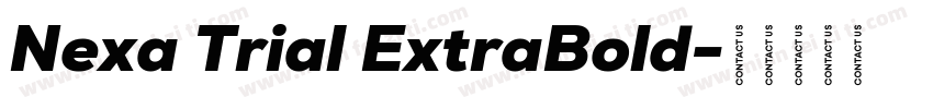 Nexa Trial ExtraBold字体转换